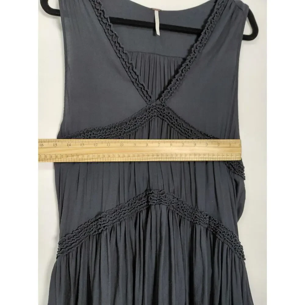 Free People Black Tunic Lightweight Top Women Size S/P